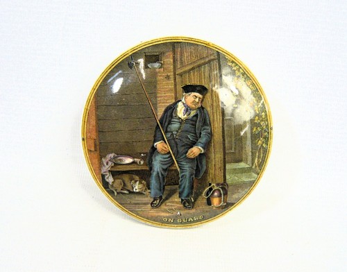 Set Of 3 Vintage Prattware Decorative Framed Pot Lids - Picture 10 of 12