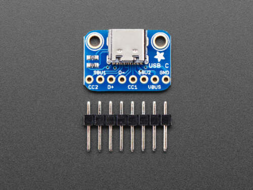 Adafruit USB Type C Breakout Board - Downstream Connection - Afbeelding 1 van 4