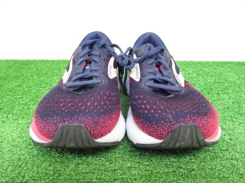 Brooks Ghost 16 Shoes Womens 8 Wide Peacoat Raspberry Apricot Running Trainer - Picture 2 of 14