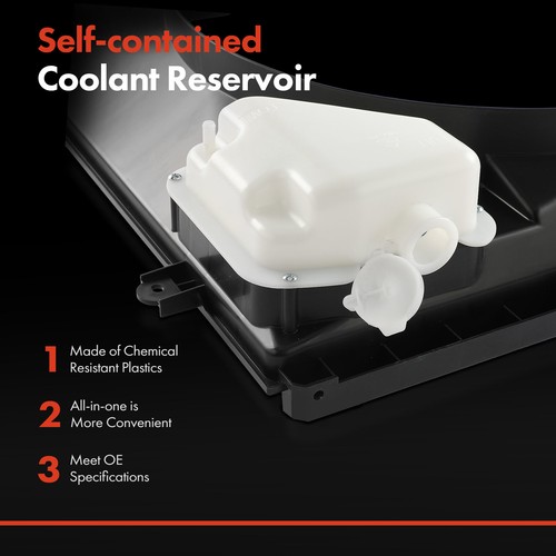 Conjunto de depósito y cubierta de refrigerante del motor delantero para Toyota Tacoma 05-15 4,0 L - Imagen 7 de 9