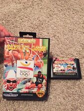 Olympic Gold (Sega Genesis, 1992) Barcelona 92 w/ case (hangtab), game cartridge