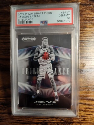 2022 Prizm Draft Picks Brilliance #BRJT Jayson Tatum Psa 10