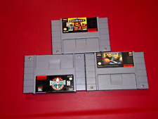 SNES Lot Super Pinball Behind Mask Championship Pool Brunswick World Tournament