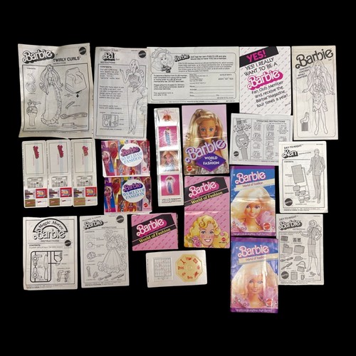 22 Teile Konvolut Barbie Anleitungen PJ Ken World of Fashion Vintage 80er Ephemera - Bild 6 von 6