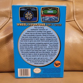 Wheel of Fortune Family Edition Nintendo NES Complete in Box CIB