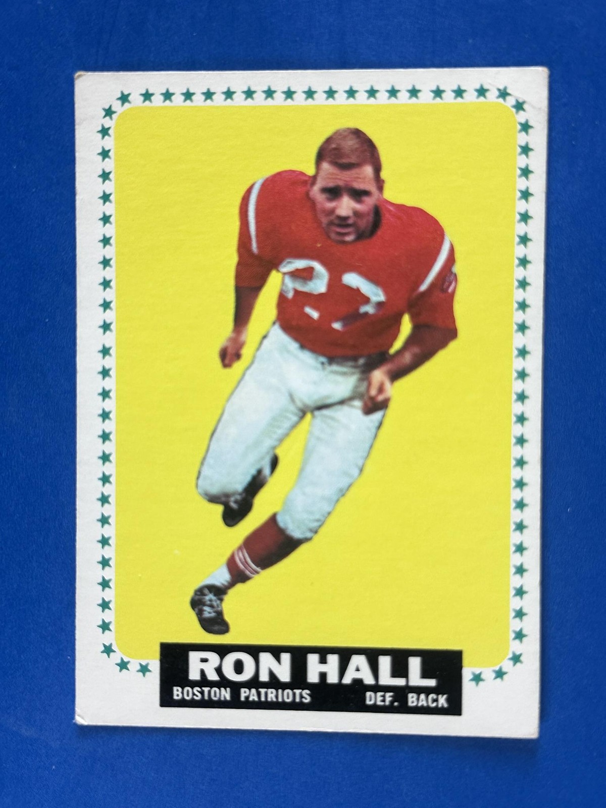 1964 Topps #12 Ron Hall Boston Patriots VG