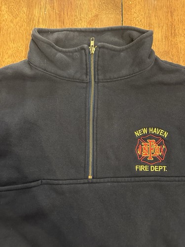 Sudadera New Haven Fire Department 1/4 Cremallera 2XL The Game Workwear CT - Imagen 2 de 6