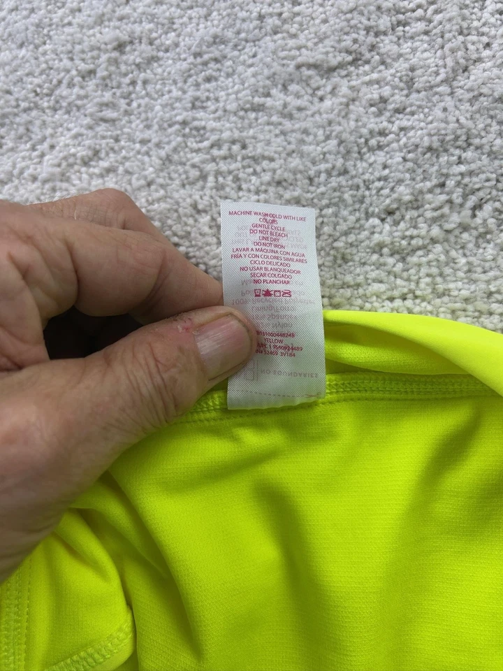 Parte inferior de bikini No Boundaries para mujer mediana amarilla neón calzoncillos de natación forrados de spandex Foto 4 de 4