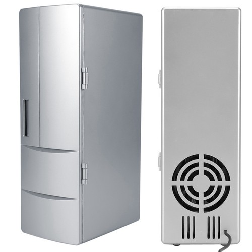 Compact Mini USB Fridge Freezer Cans Drink Beer Cooler Warmer Travel Car Of TO - Picture 8 of 8