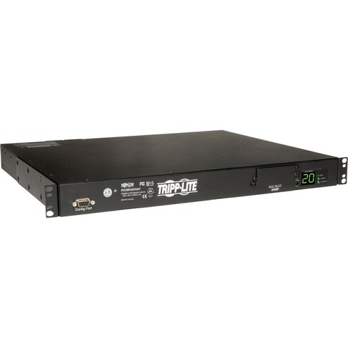 Tripp Lite PDU Metered ATS 200-240V 16/20A 8 C13; 2 C19; 2 C20 1URM TAA - Picture 10 of 11