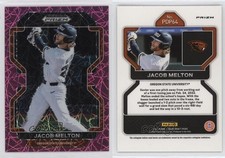 2022 Panini Prizm Draft Picks Neon Pink Velocity Prizm Jacob Melton #PDP64