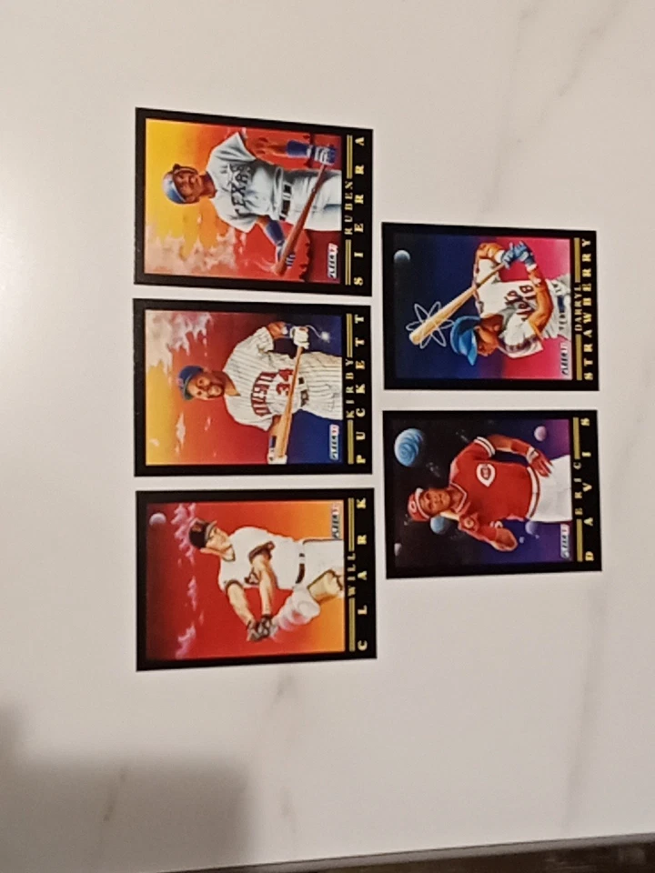 (5) Tarjetas Fleer Pro Vision 1991 Foto 2 de 2