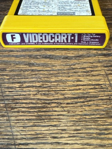 Fairchild Channel F Videocart #1 - Tic Tac Toe Shooting Gallery UNTESTED - Picture 3 of 4