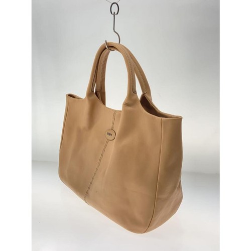 TOD'S Handbag Tote Bag Shoulder bag Beige Leather "Logo embossed" 047165d - Picture 10 of 24