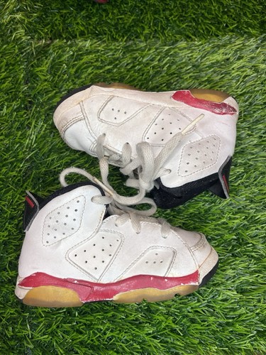 Nike Air Jordan 6 2010 retro blanco infrarrojo talla 6C niño pequeño joven niños niñas - Imagen 1 de 7