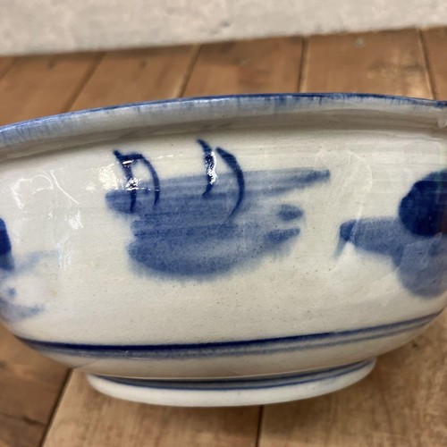 Traditional Bonsai Pot Blue White Japanese Art Shape Miniature Tree Container - Picture 5 of 12