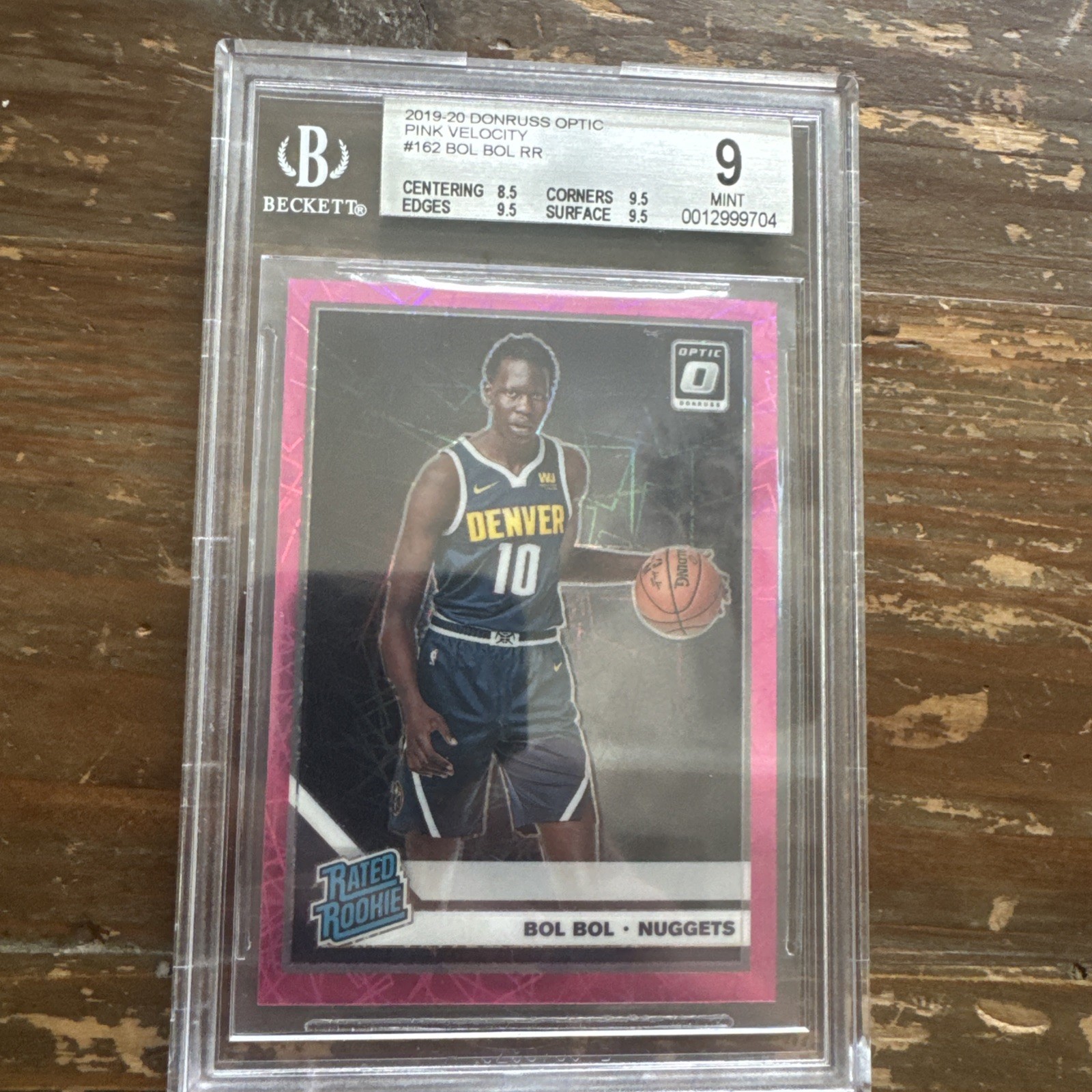 2019-20 Panini Donruss Optic - Rated Rookie Bol Bol #162 Pink Hyper Prizm (RC)