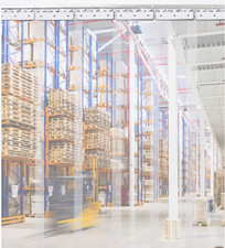 W3' X H7' Vinyl Strips 0.08 Inch Thickness, 6PCS Door PVC Strip Curtain Kit Clea