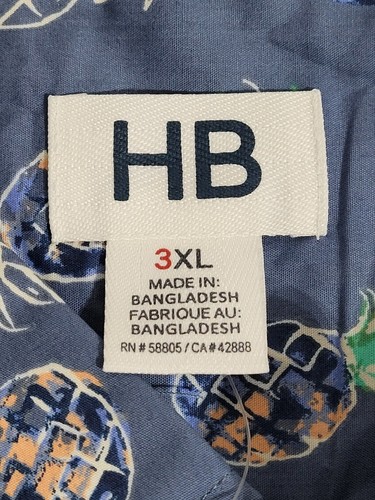Harbor Bay By DXL Big & Tall Short Sleeve Shirt Men's Size 3XL MSRP $45.00 New - Picture 6 of 12