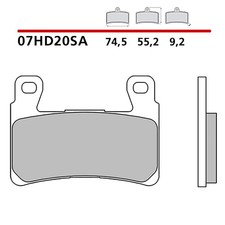 BREMBO VORDERRADBREMSBELAGE-KIT HARLEY D. XR SPORTSTER 1200 09-10-07HD20SA
