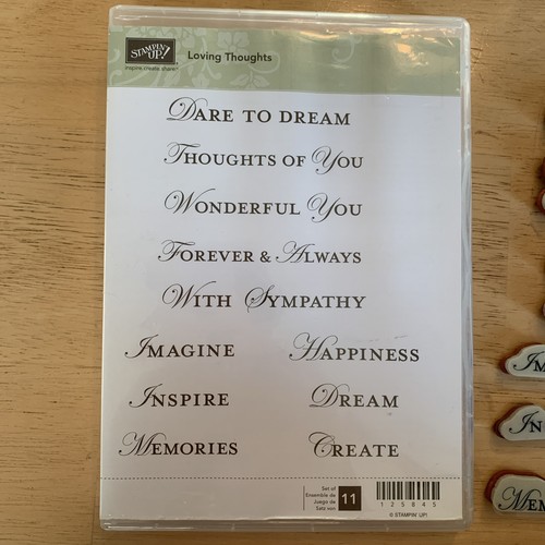 Stampin’ Up Liebevolle Gedanken 11er Set Clear Mount Stempel 125845 (Träumen, Erstellen)