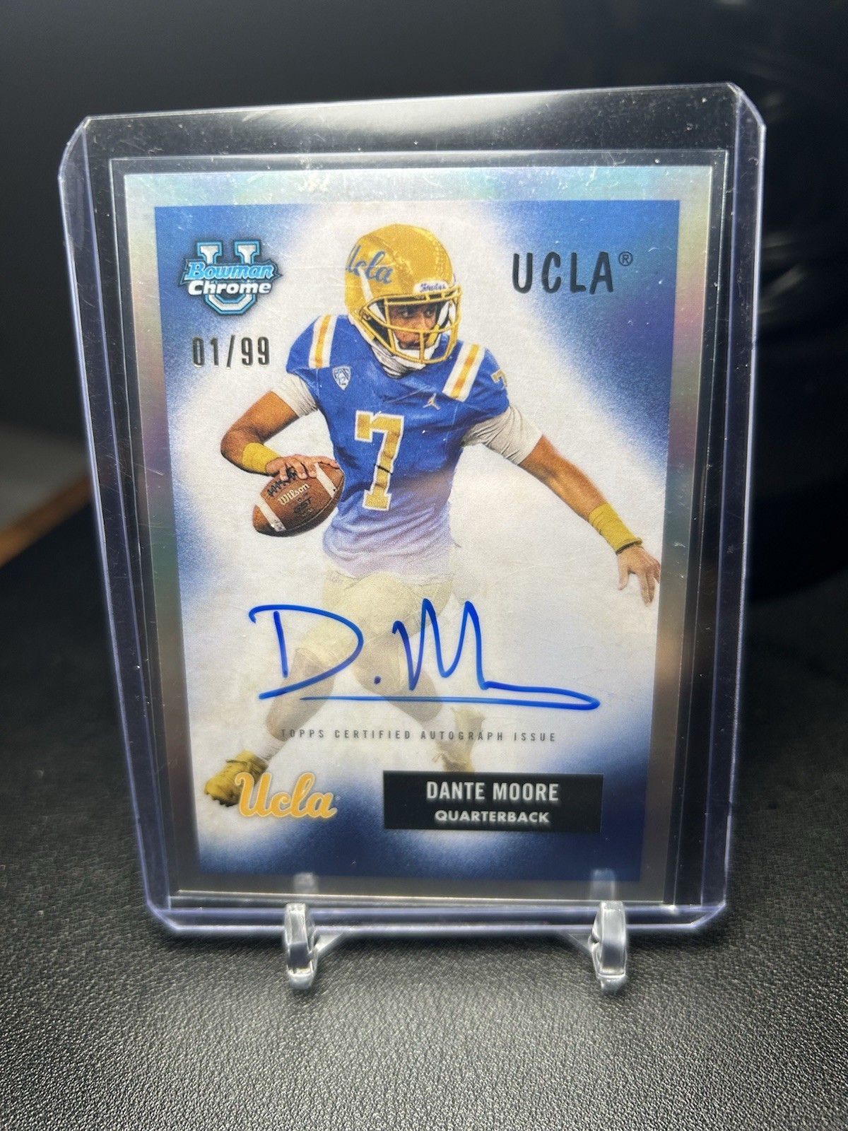 2023 Bowman U Chrome 1955 Bowman Football Auto /99 Dante Moore #55B-DM Auto