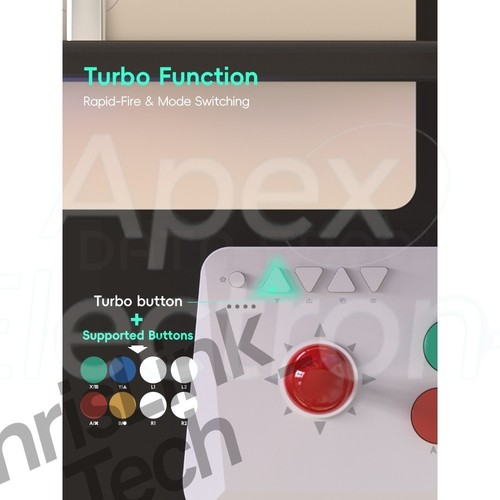 DATA FROG Y5A Arcade Stick Wireless BT/2.4G + Wired for Switch/PC - Picture 6 of 7