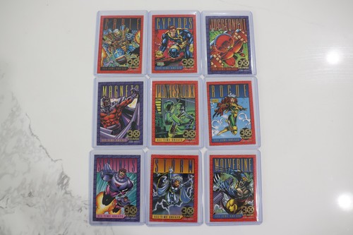 1993 Marvel X-Men Series 2 Complete Base Insert Chase Set Holograms Gold Stamped - Picture 2 of 19