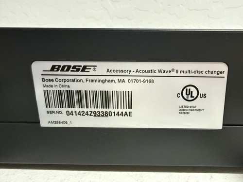 Bose Acoustic Wave II Multi-Disc 5 CD Wechsler mit Fernbedienung & Bedienungsanleitung - Bild 8 von 10