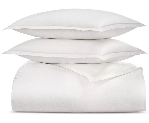 Charter Club Sleep Luxe 800 TC Queen Bettdecke & Kissenbezüge Set Weiß Neu