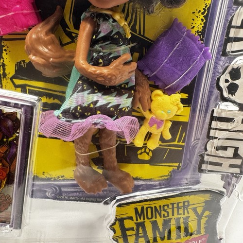 Monster High Monster Pawla Family Of Clawdeen Wolf Raro 2016 Skullette Sellado - Imagen 4 de 12