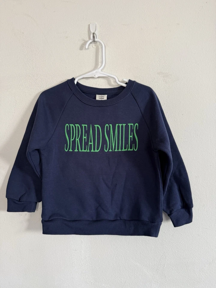 Cuddle Collab Target Kleinkind Fleece gefüttert Spread Smiles Rundhalsausschnitt Pullover, 3T