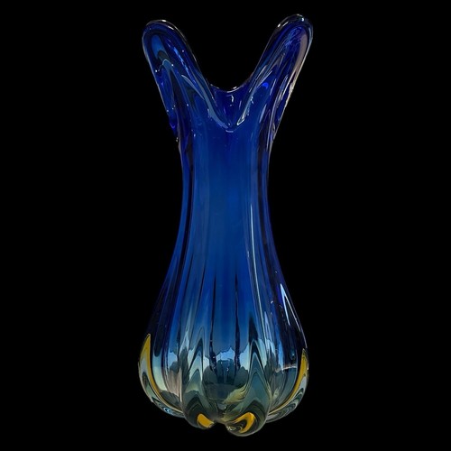 Grande Vaso portafiori in Vetro Sommerso Murano Policroma - Foto 2 di 19