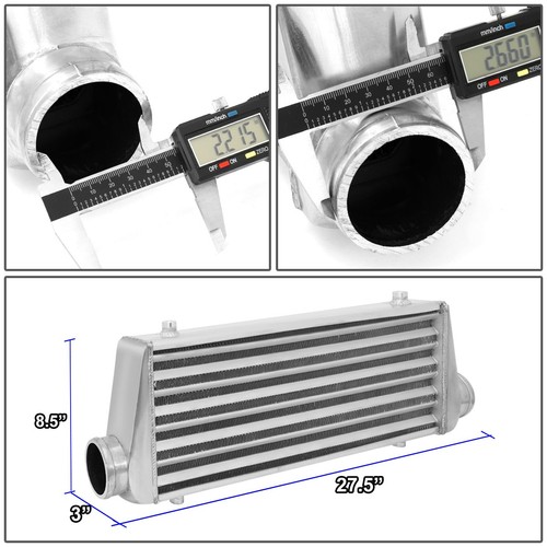 Universal Full Aluminum Tube&Fin Racing FMIC Turbo Intercooler 27.675x8.5x2.75 - Picture 6 of 6