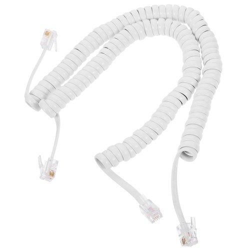 2 Pcs Telephone Cable Retractable Cord Coiled for Landline - Zdjęcie 10 z 12