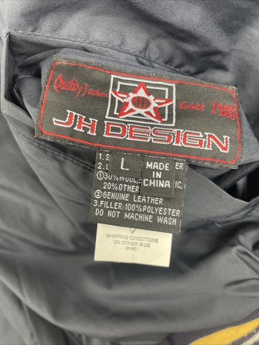 VTG 90's UCLA Bruins Wool Leather Letterman Varsity Jacket Large Reversible VGC - Picture 14 of 14