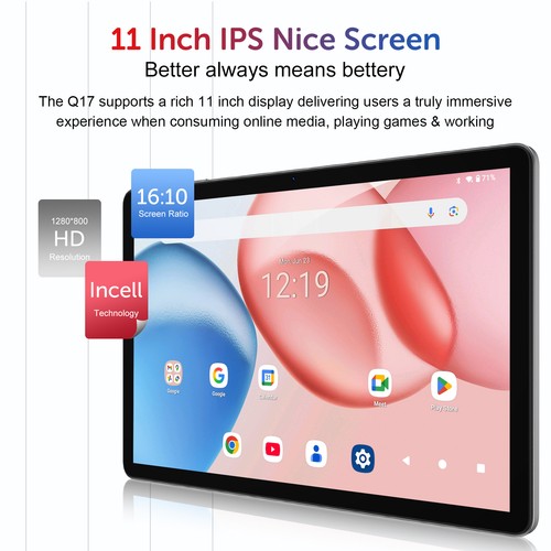 2025 Android 15 Tablet 256GB ROM (1TB TF) 14 inch 5G WiFi 8600mah Dual Camera 2K - Picture 6 of 20