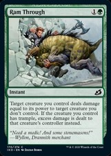 Ram Through - Medium Play MTG Ikoria: Lair of Behemoths