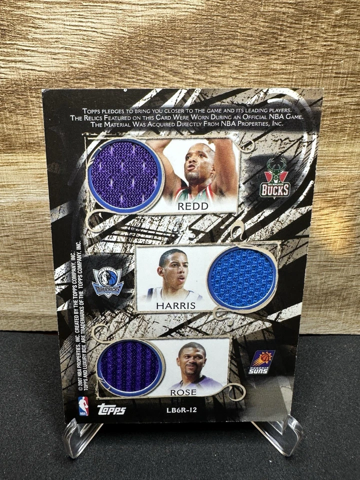 2006-07 Topps Luxury Box Six Jersey Magic Johnson Chris Webber J. Rose + /149 RC - Image 2 of 2