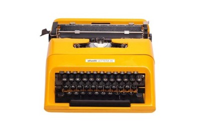 Limited Edition Olivetti Lettera 35 Yellow Typewriter