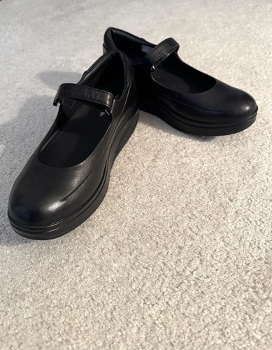MBT Ballerinas Sirima Womens Sz 8 Mary Jane Walking Black Leather Shape Up - Picture 17 of 22