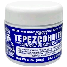Tepezcohuite Cream 60g Day Cream SPF 15 Vitamin E 