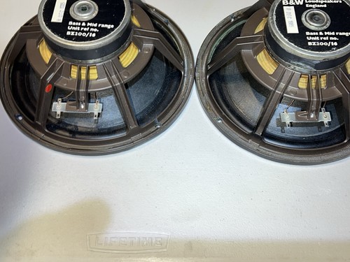 2 B&W Bowers & Wilkins 8" BZ200/16 Speakers Bass Mid-Range from DM220 Good Sound - Picture 5 of 8