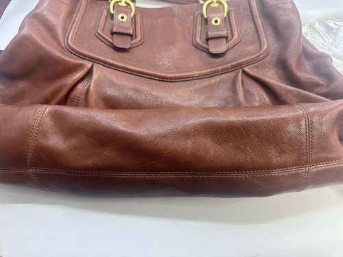 Coach Madison Maggie Leder Hobo, Schultertasche #14574 cognac hellbraun - Bild 16 von 18