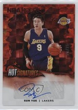 2024-25 Panini NBA Hoops Hot Signatures Red /25 Sun Yue #HS-SYL Auto