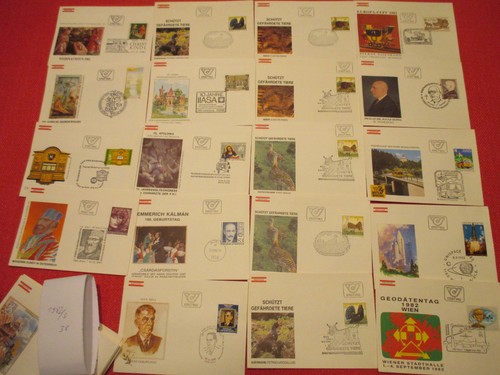 Österreichische Ersttagsbriefe Jahr 1982 /3/ St. 38/ Briefmarken / Sammlung / - Bild 2 von 3