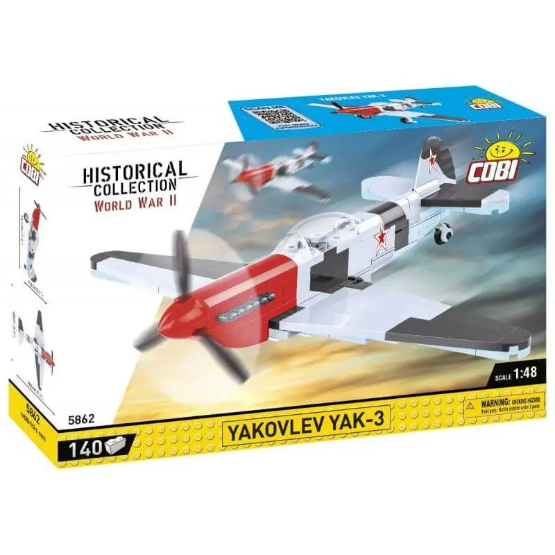 Maquette Yakovlev Yak-3 COBI-5862 avion de chasse Seconde Guerre mondiale