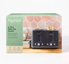 Figmint 4 Slice Toaster, Extra Wide, 7 Shade Setting, Stainless Steel - Gray NEW