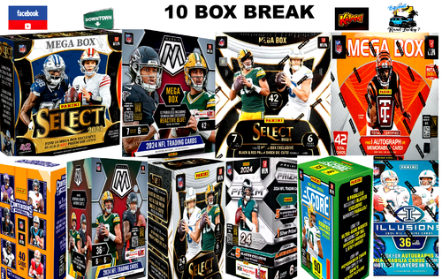 MIAMI DOLPHINS 2024 PANINI PRIZM SELECT MOSAIC NFL 10 BOX BREAK ALLSHIP🏈