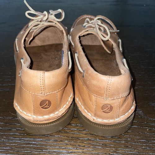 NUEVO [0197640] Hombres Sperry A/O 2-OJOS CUERO TALLA 13 XW Extra Ancho Cuero Marrón - Imagen 3 de 3